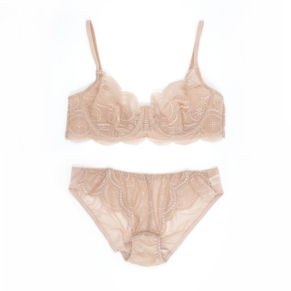 [4차 재입고]Classic Wire Bralette Nude Set (클래식 와이어 브라렛 누드 세트)