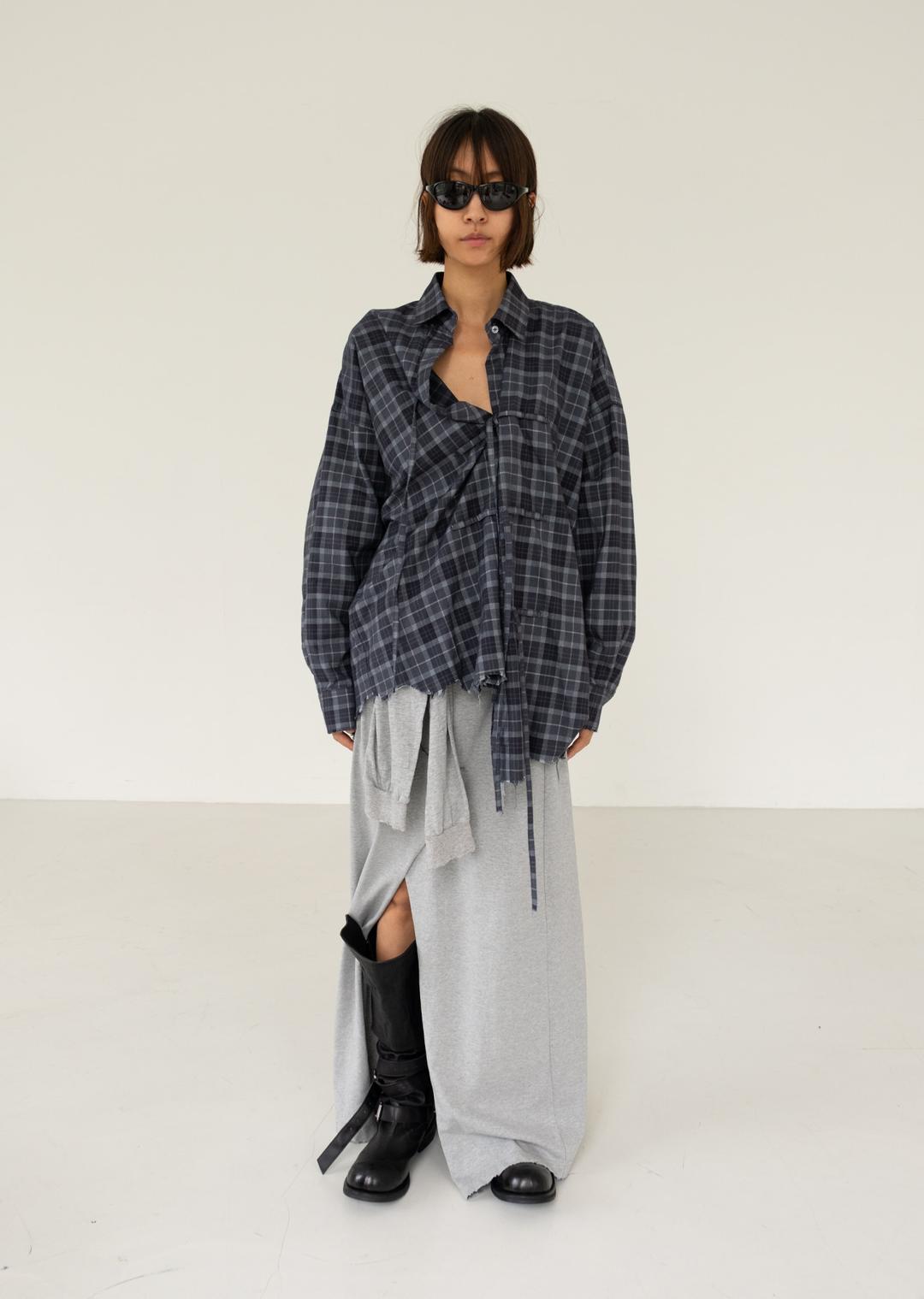 TIE CHECK SHIRT