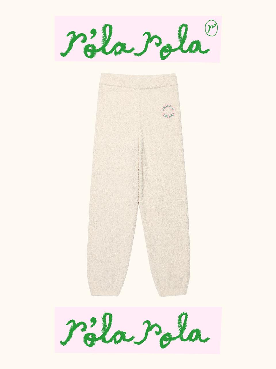ROLAROLA X SAKI MAKE ALL HAPPY PANTS IVORY