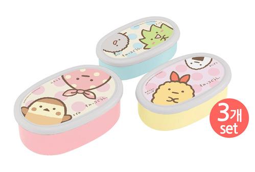 스밋코구라시 씰용기(런치박스) 3개세트 미닛코잇빠이