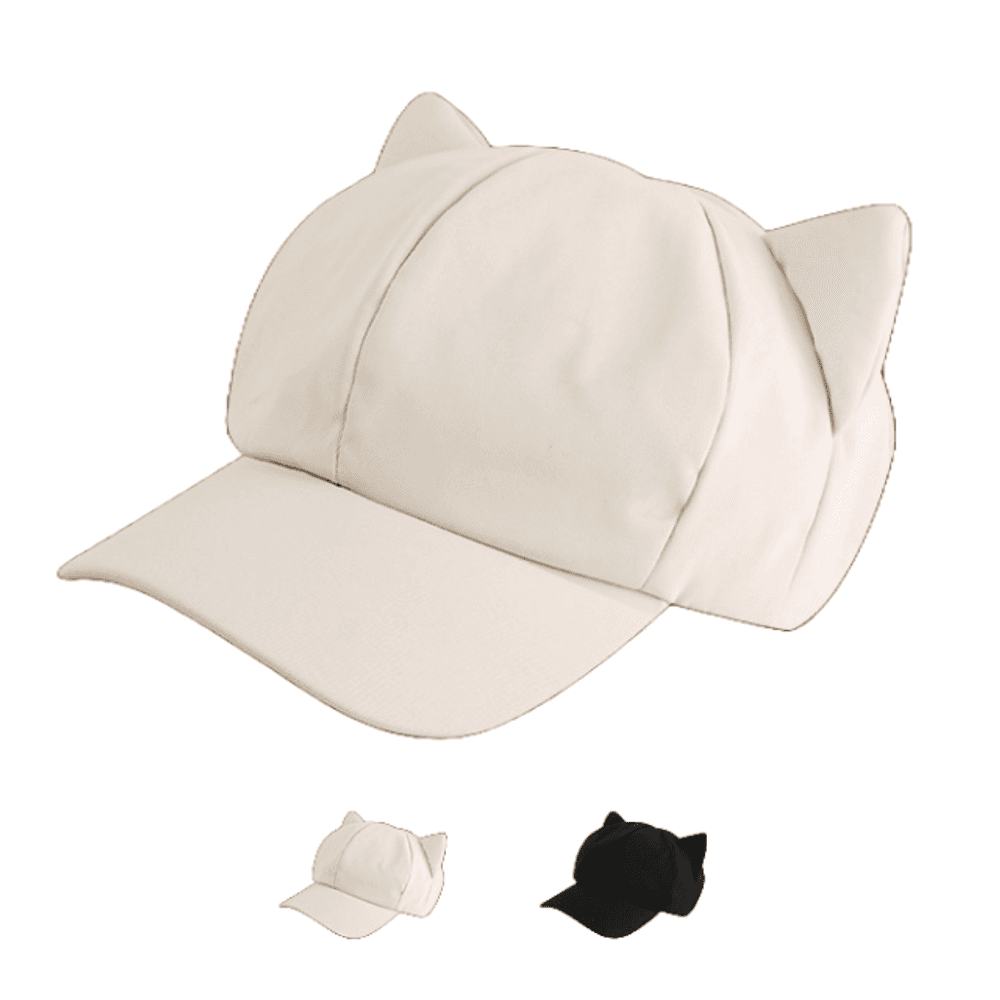 퀸카스튜디오 큐티 고양이귀 헌팅캡 베레모 (2color)