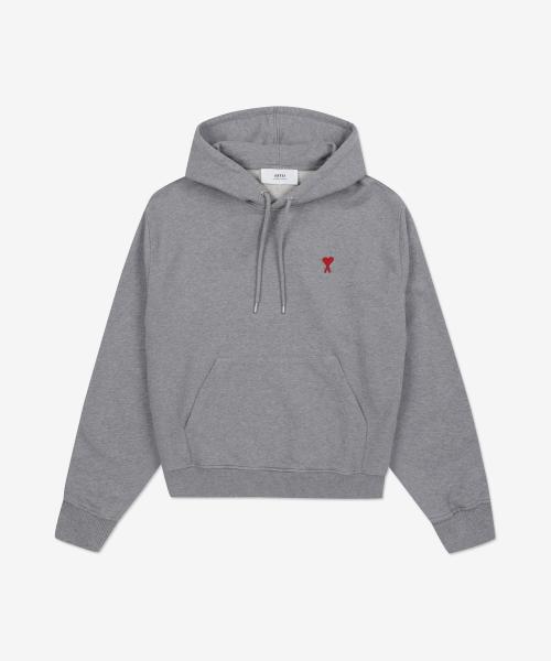 레드 하트 로고 후드 - 헤더 그레이 / BFUSW200730055