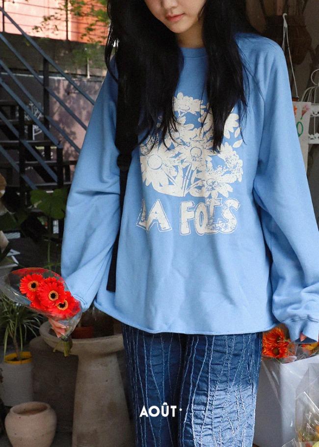 바이우트 빅 플라워 스웻셔츠