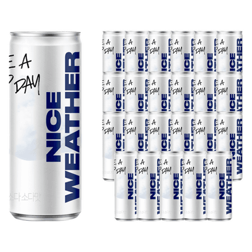 클룹 제로소다 탄산음료 소다맛, 250ml, 24개