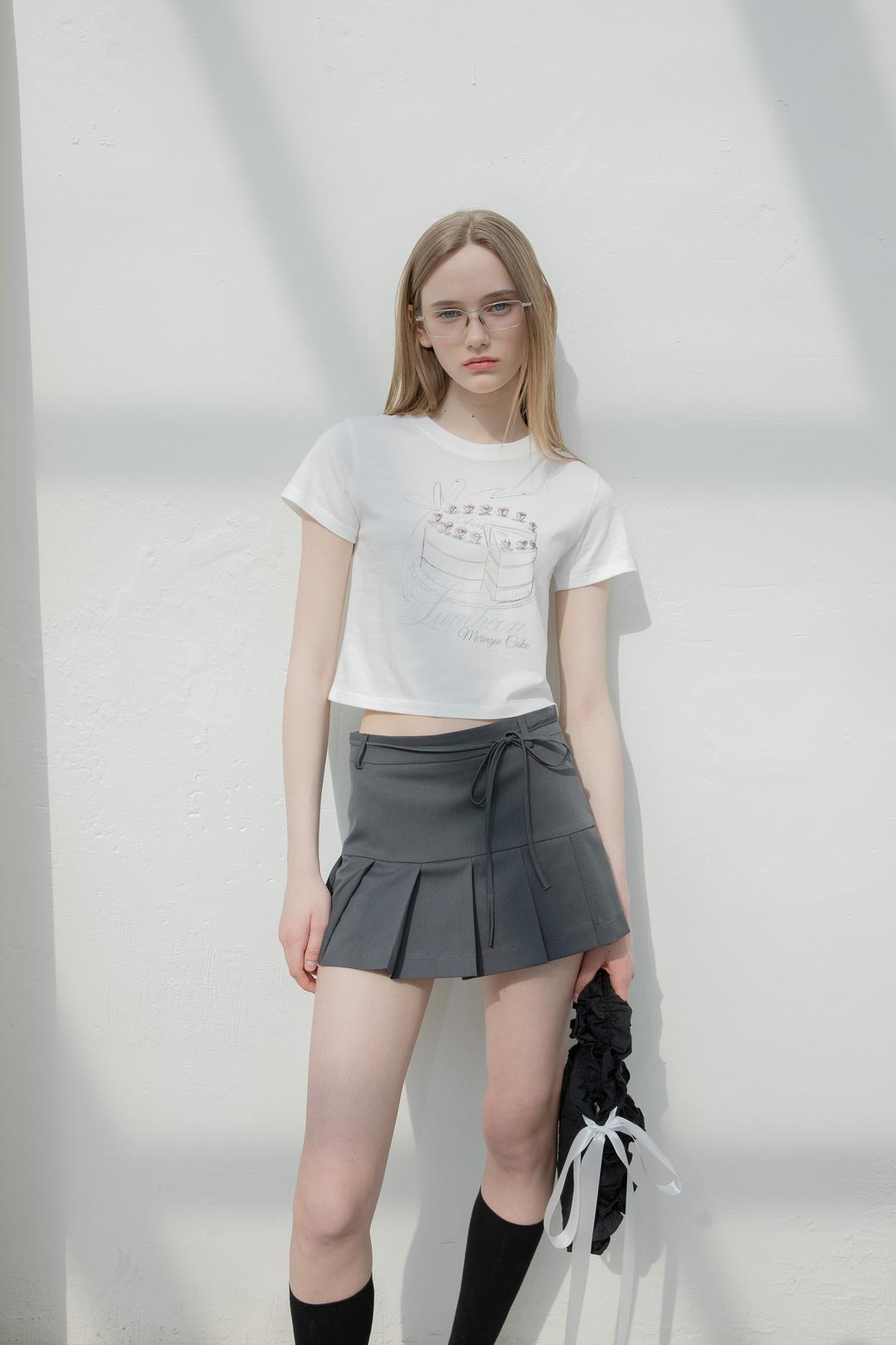[1/8 예약배송] PLEATS SKIRT (GREY)