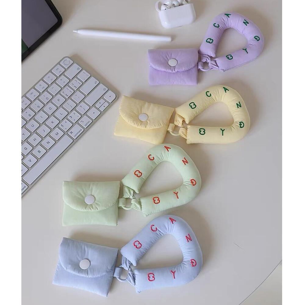 에그머그 패브릭 귀여운 에어팟 케이스 미니가방 자수 에어팟 2세대 3세대 에어팟 프로