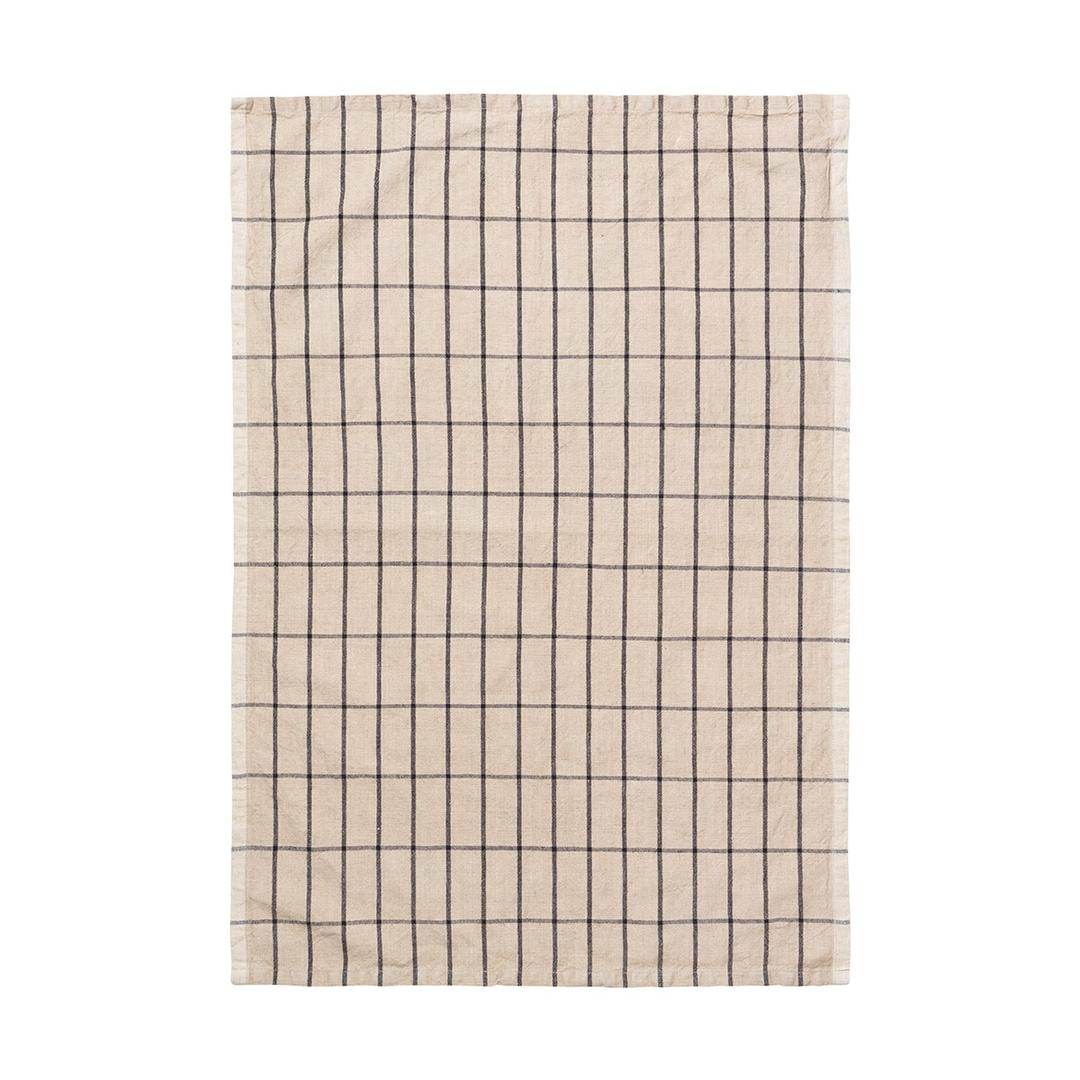 hale tea towel sand - black