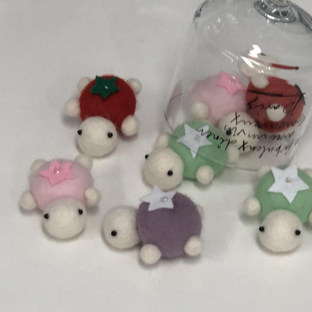 뮤즈스터프 토마토 거북이 별 거북 키링 (Star turtle keyring)