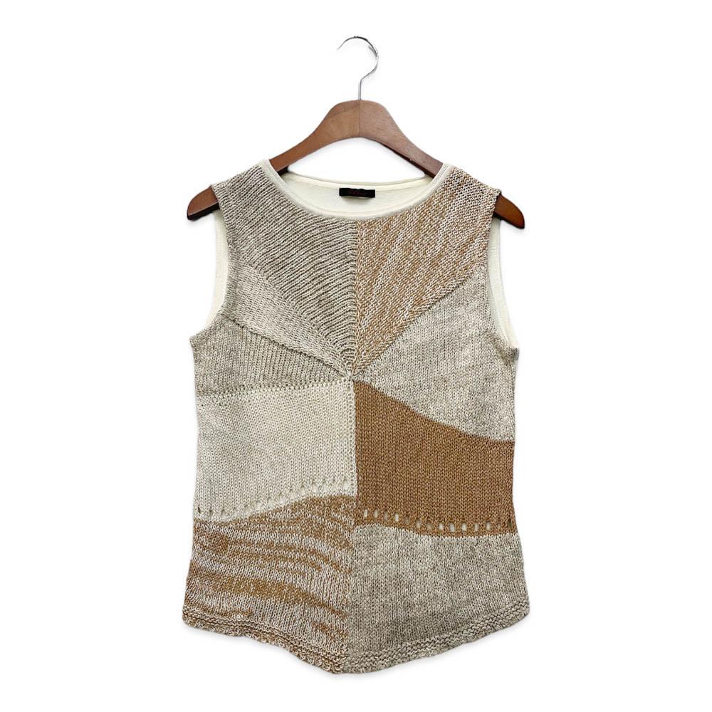 [중고]실크 블렌드 썸머 니트 베스트 f