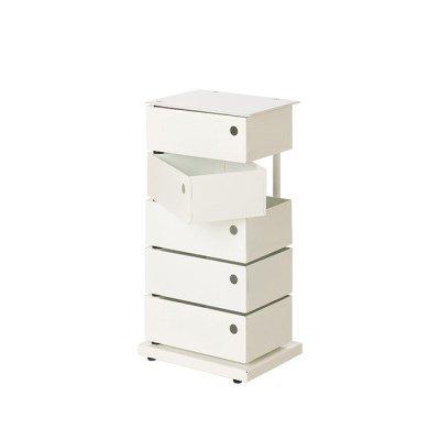 [텐바이텐] [Dottus]도터스 5단 피봇 캐비넷 화이트