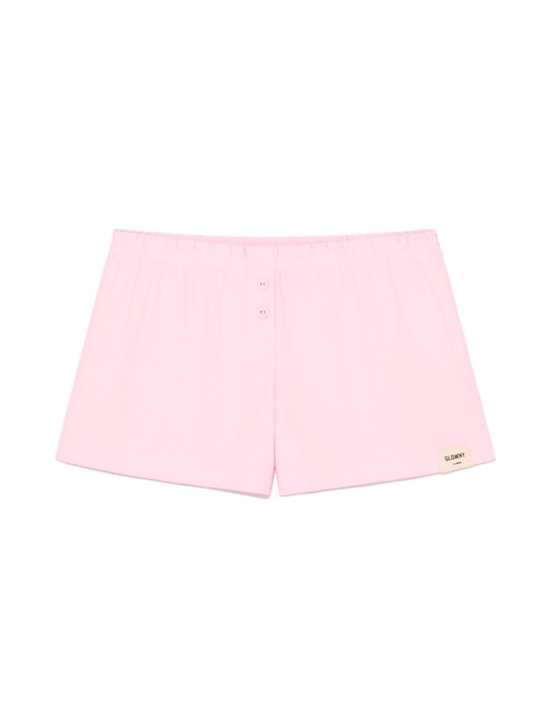 BUTTON FLY MINI SHORTS (PINK)