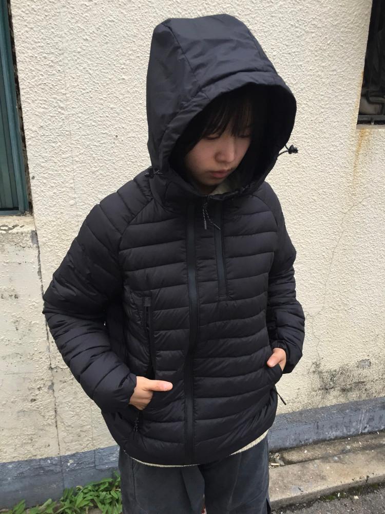 티딜 경랑패딩 후드 다운점퍼