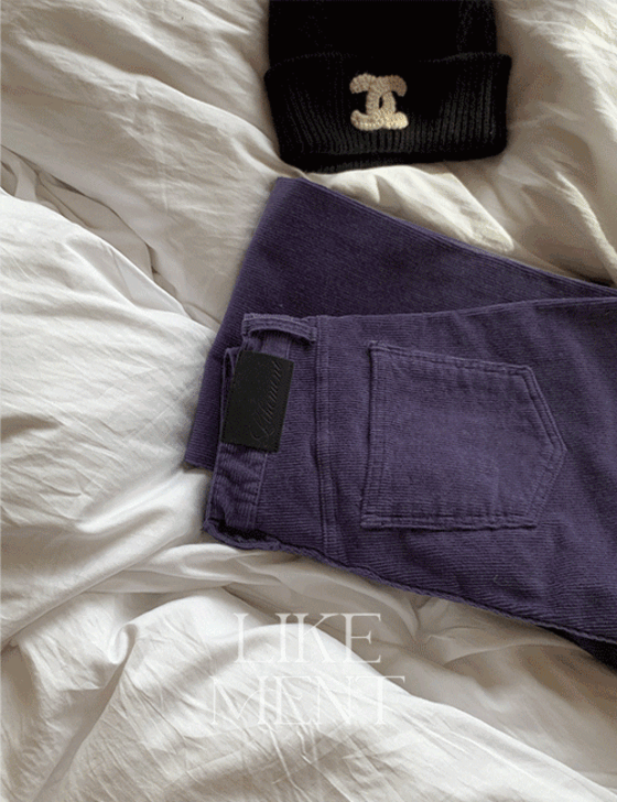 [LIKEMENT] 버즈 기모 코듀로이 세미와이드 팬츠 (PT)