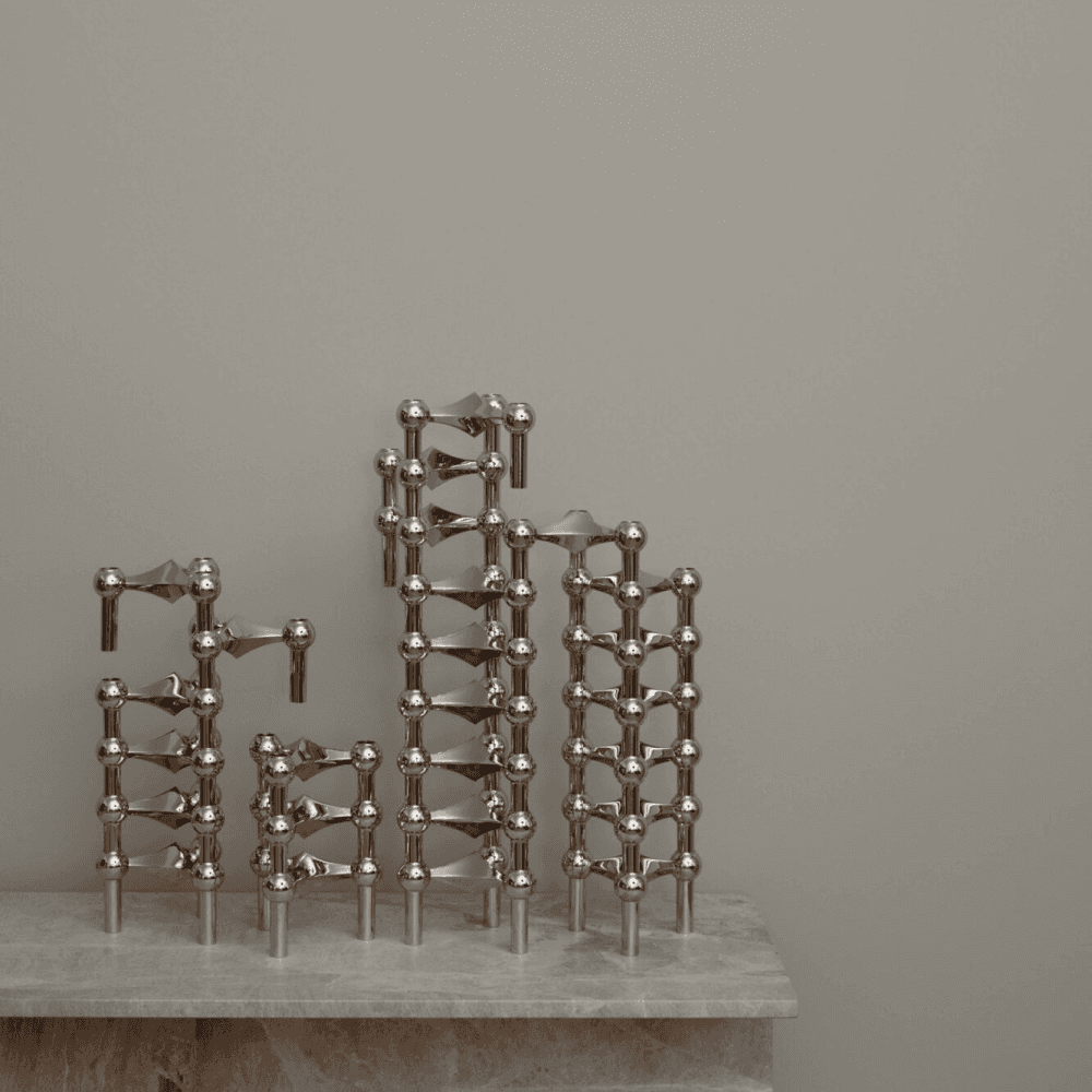 Nagel Candle Holder 3-pack, 크롬