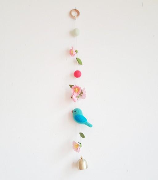 새봄 파랑새 풍경 모빌