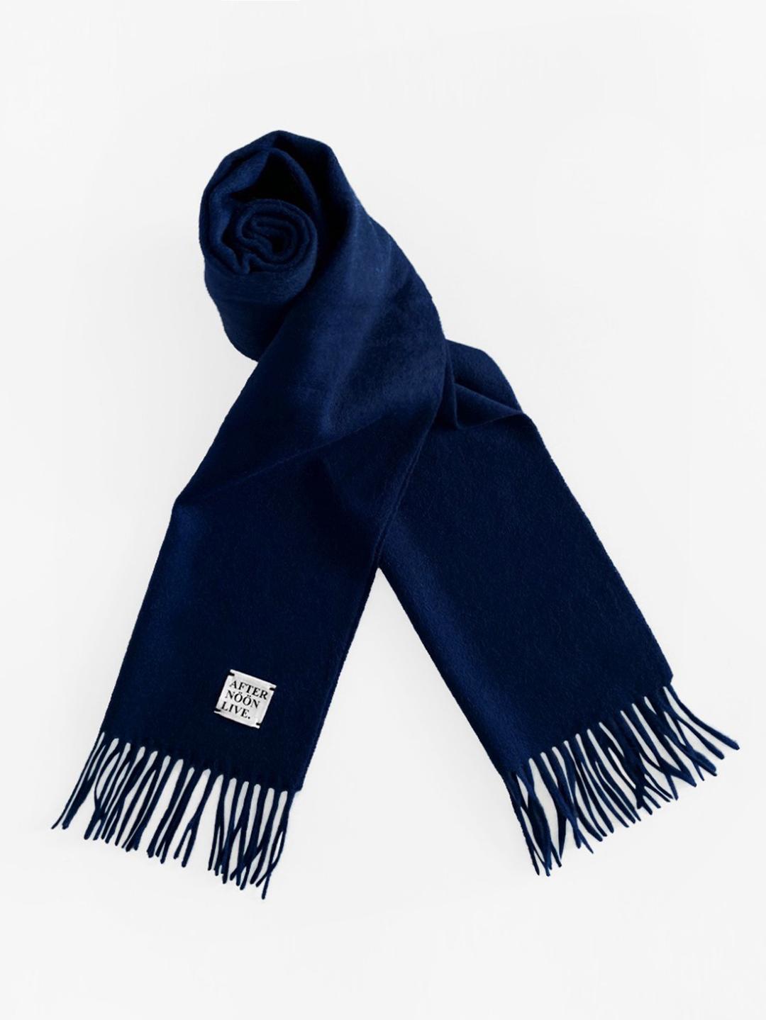 Afternoonlive Wool Muffler (Deep Blue)