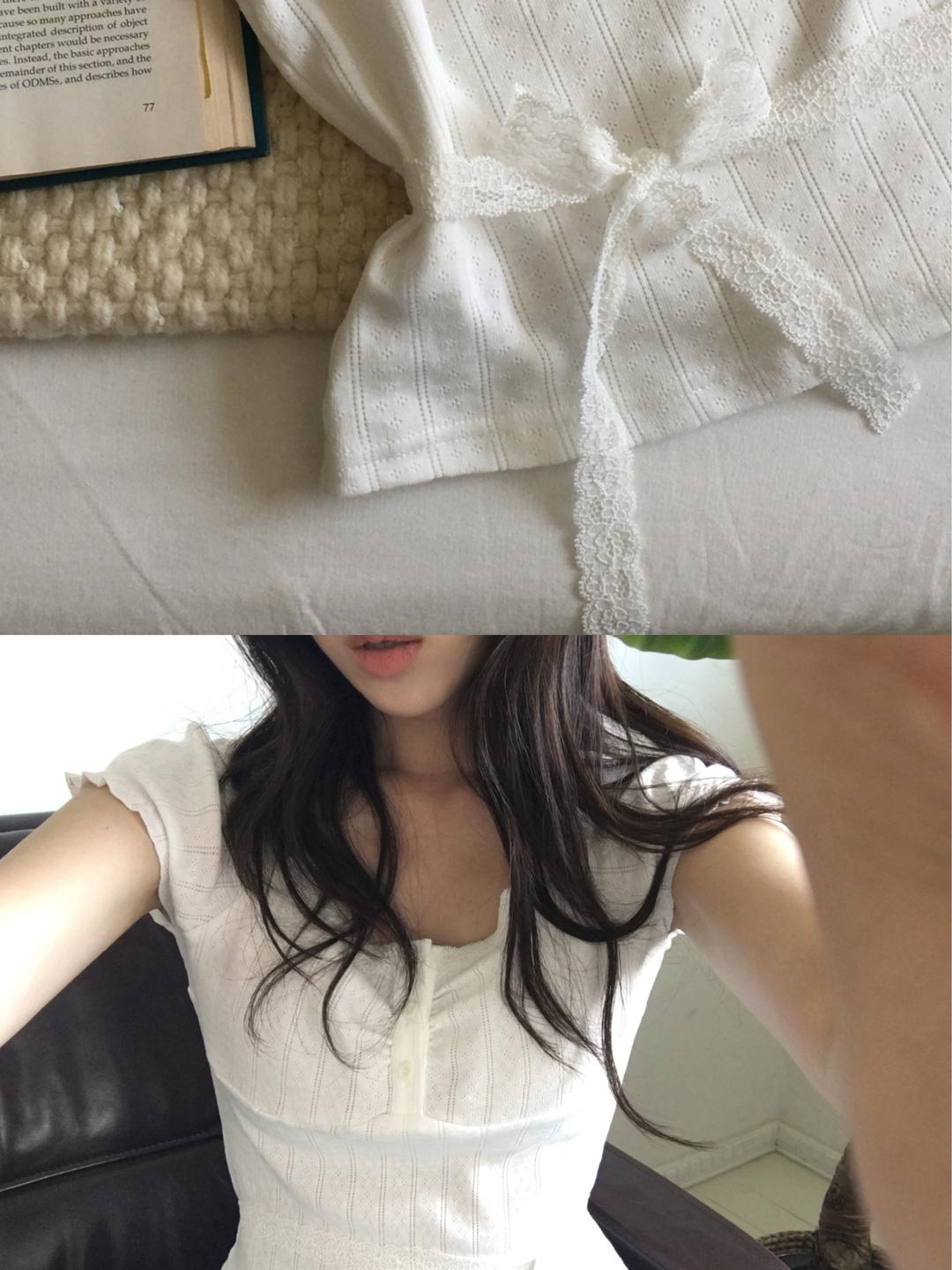 루비 레이스 반팔 티셔츠