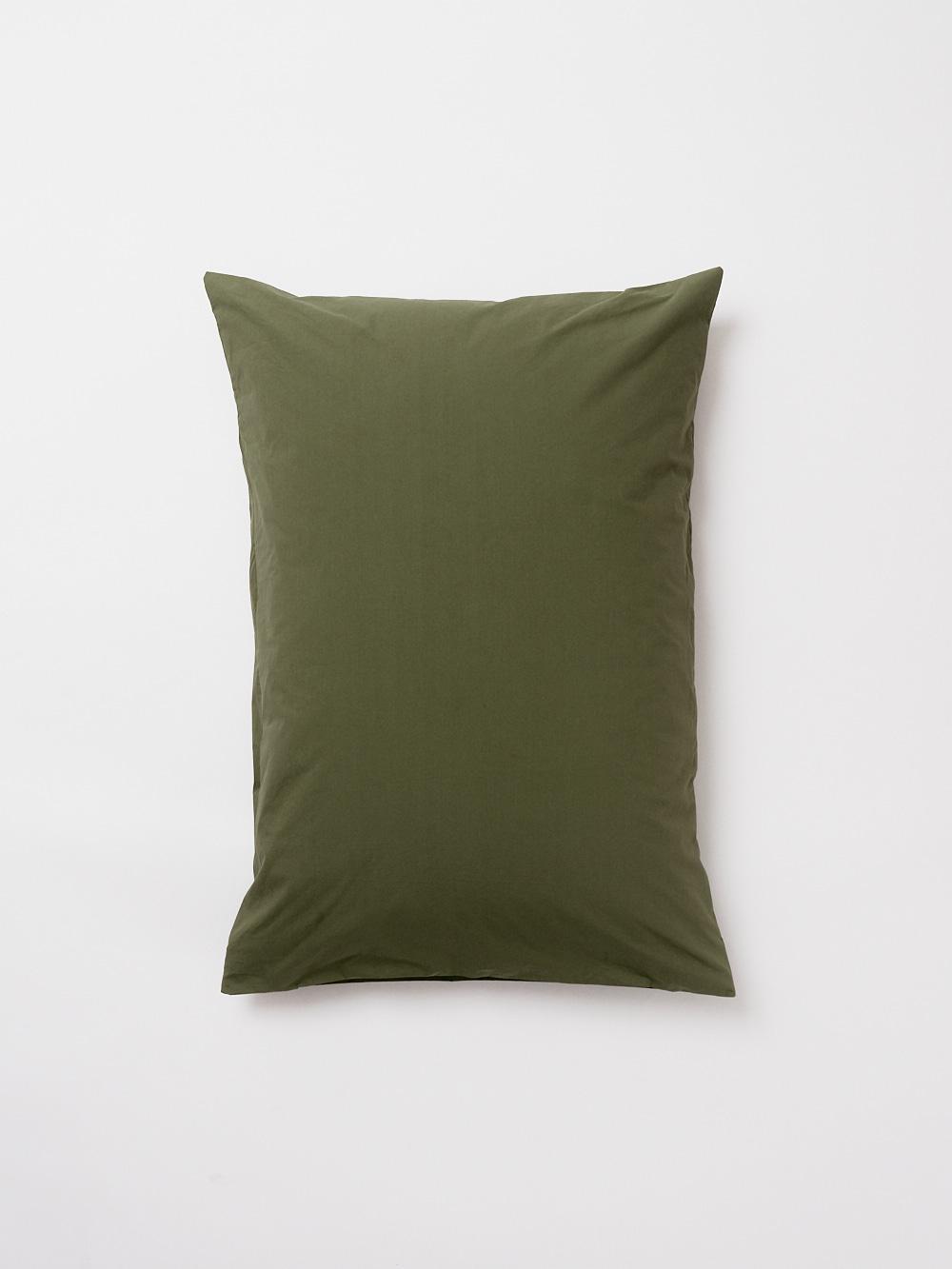 Everyday cotton pillowcase (Olive)