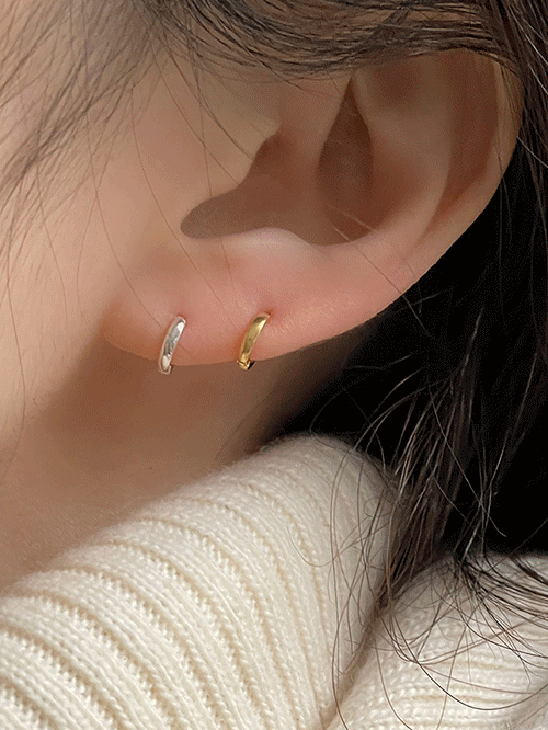 [실버925] 1.5미리 원터치 미니링귀걸이