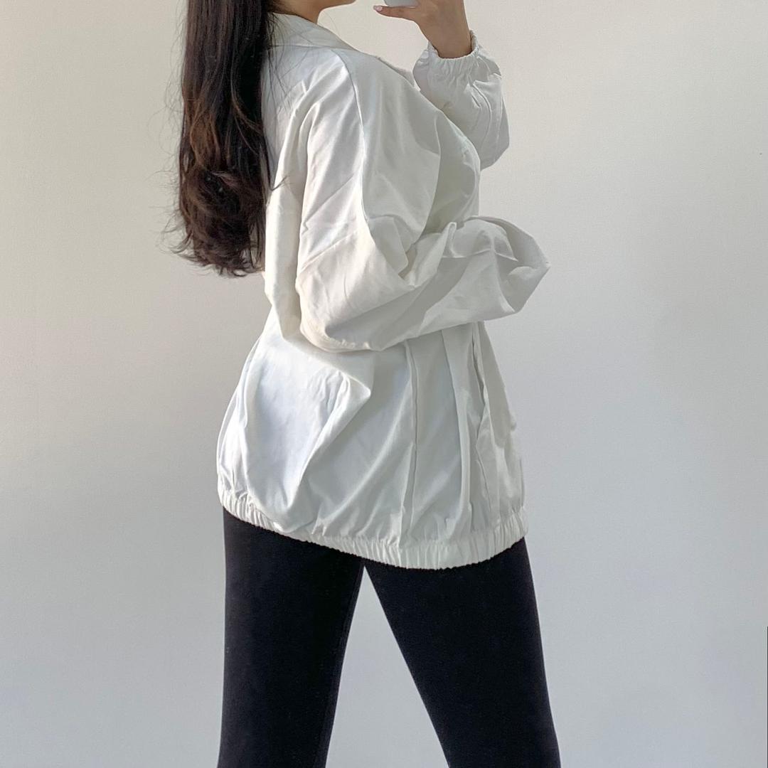 [무료배송]오버핏 바람막이 힙커버 바막 윈드재킷 아우터 롱 점퍼 루즈핏 커플 커플룩 운동복 트레이닝 요가 필라테스 헬스 여름가디건 오간자