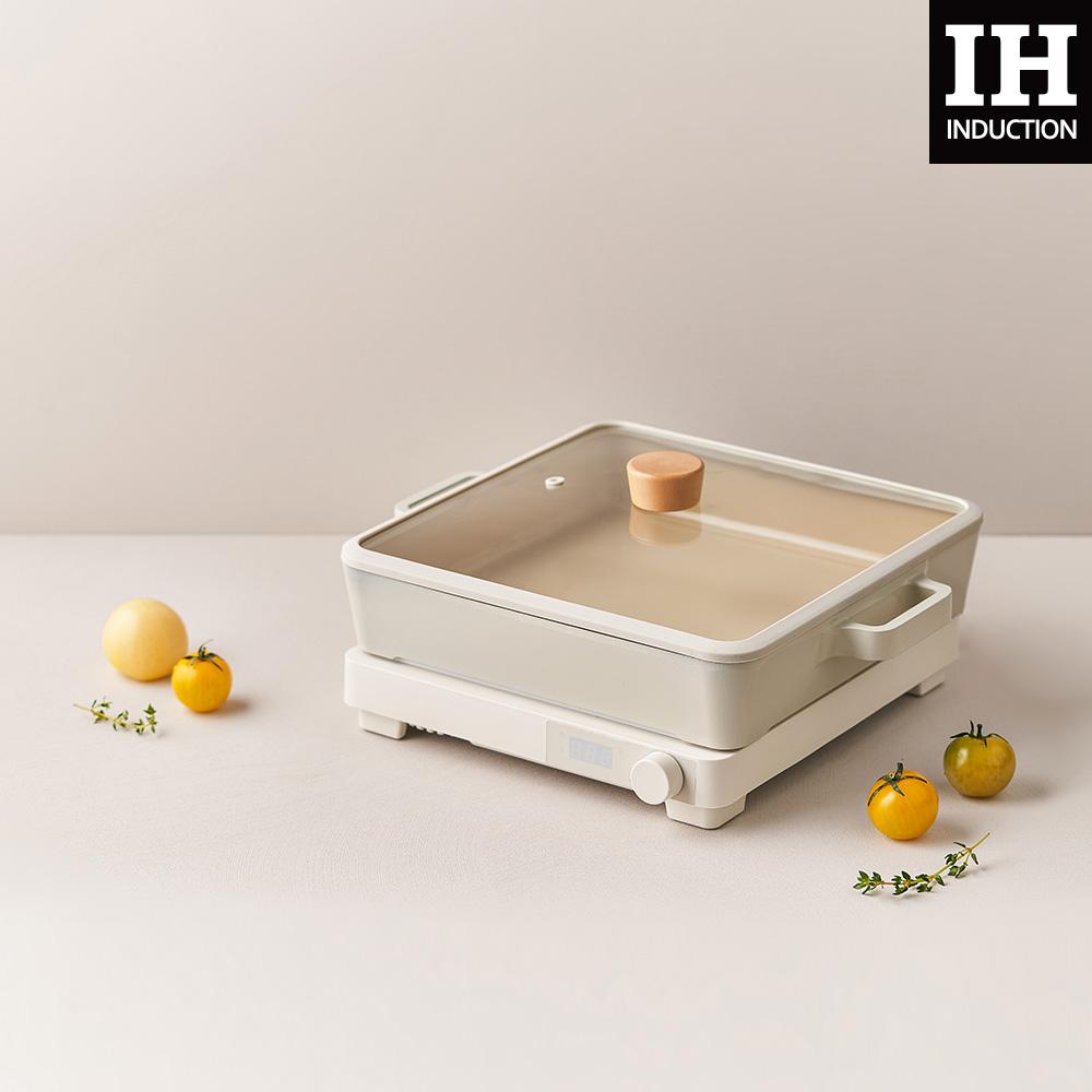 [냄비] 피카 사각 2종 세트 (사각전골+인덕션렌지)_IH