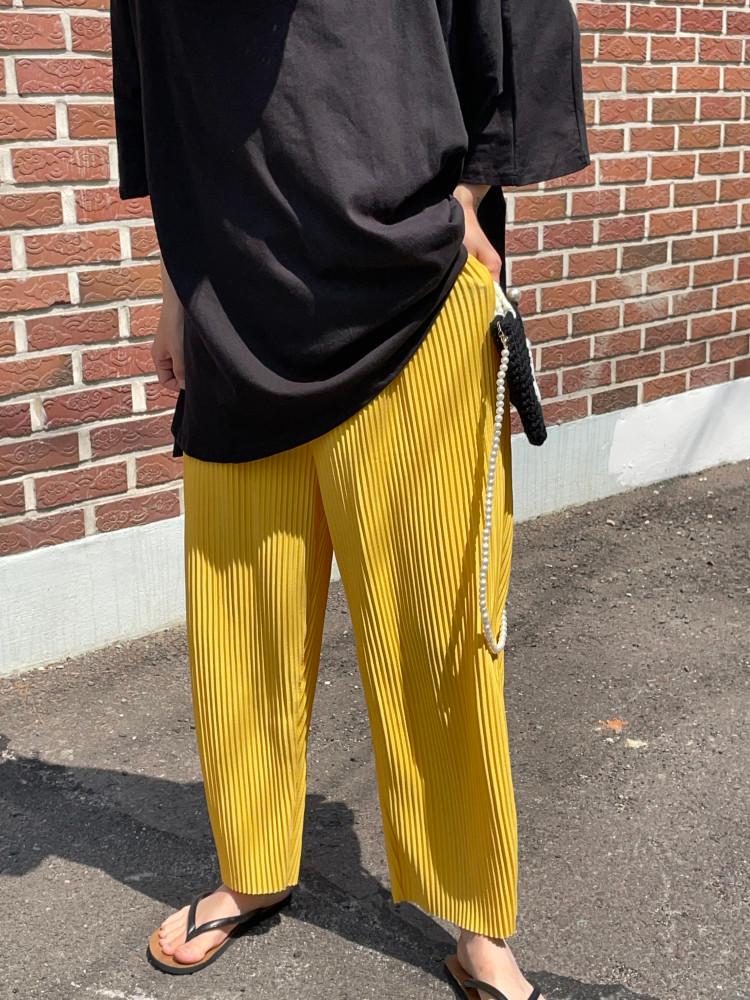 1+1 플리츠 당꼬 팬츠