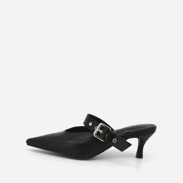 STILETTO BUCKLE POINT HEEL