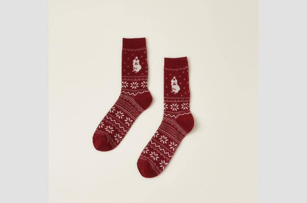 재입고*[다이노탱] Santa Quokka Nordic Socks