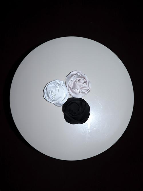 ROUND ROSE BROOCH, 3color