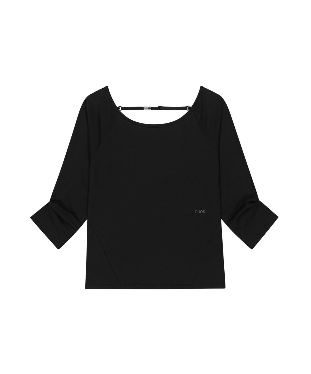 [Preview] Backless Capri Sleeves / Black