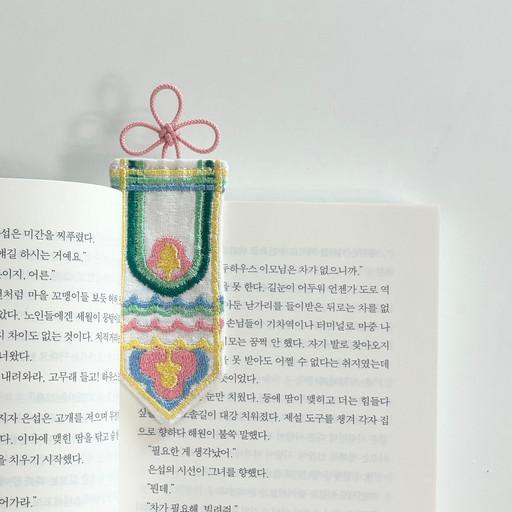단청 자수 댕기모양 북 마크📚4type