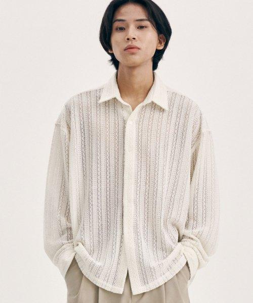 크로셰 셔츠 [아이보리]