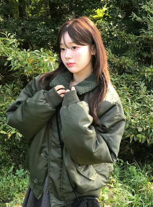 [바배][얼리윈터☃️] 브렌 항공 점퍼 (2color) point 귀여운 덤블카라