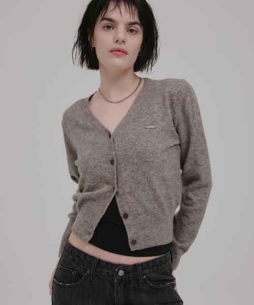 [5593] 베이직 브이넥 가디건 (모카)