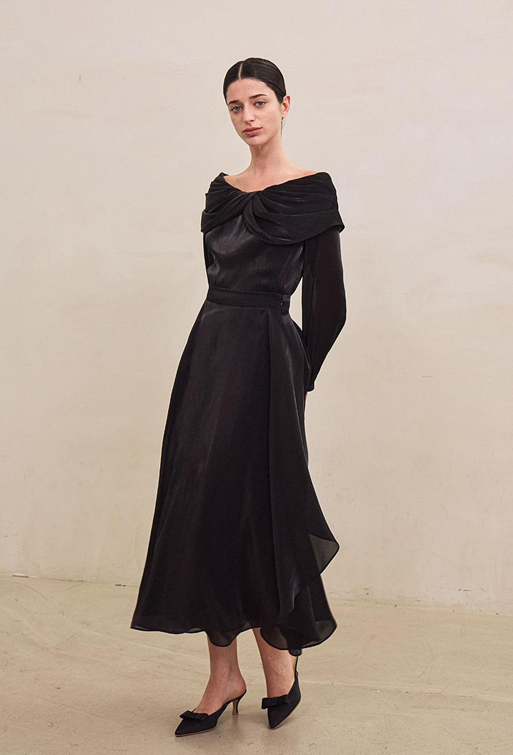 Anais Wrap Skirt (Black)