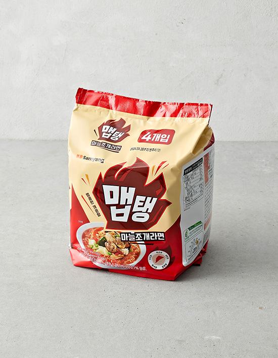 [삼양] 맵탱 마늘조개라면 4입