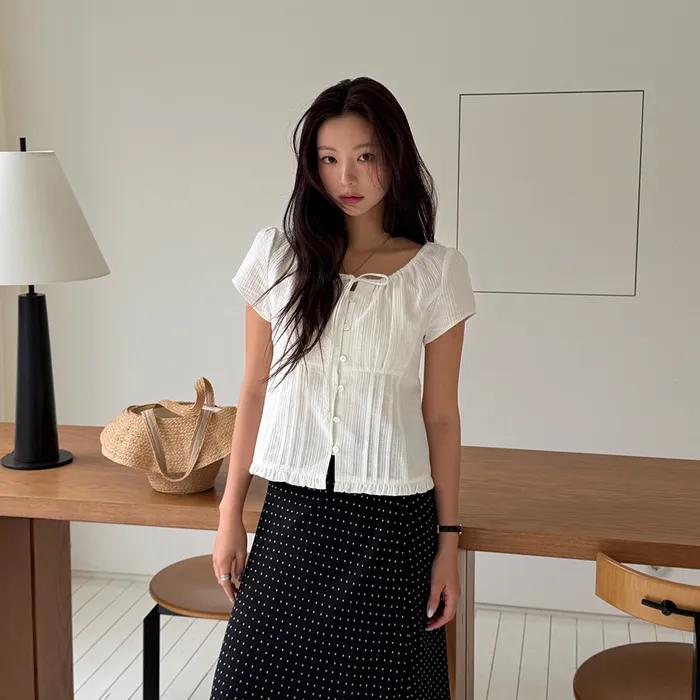 [경은 착용] [16th] LUCY COTTON BLOUSE_3COLOR