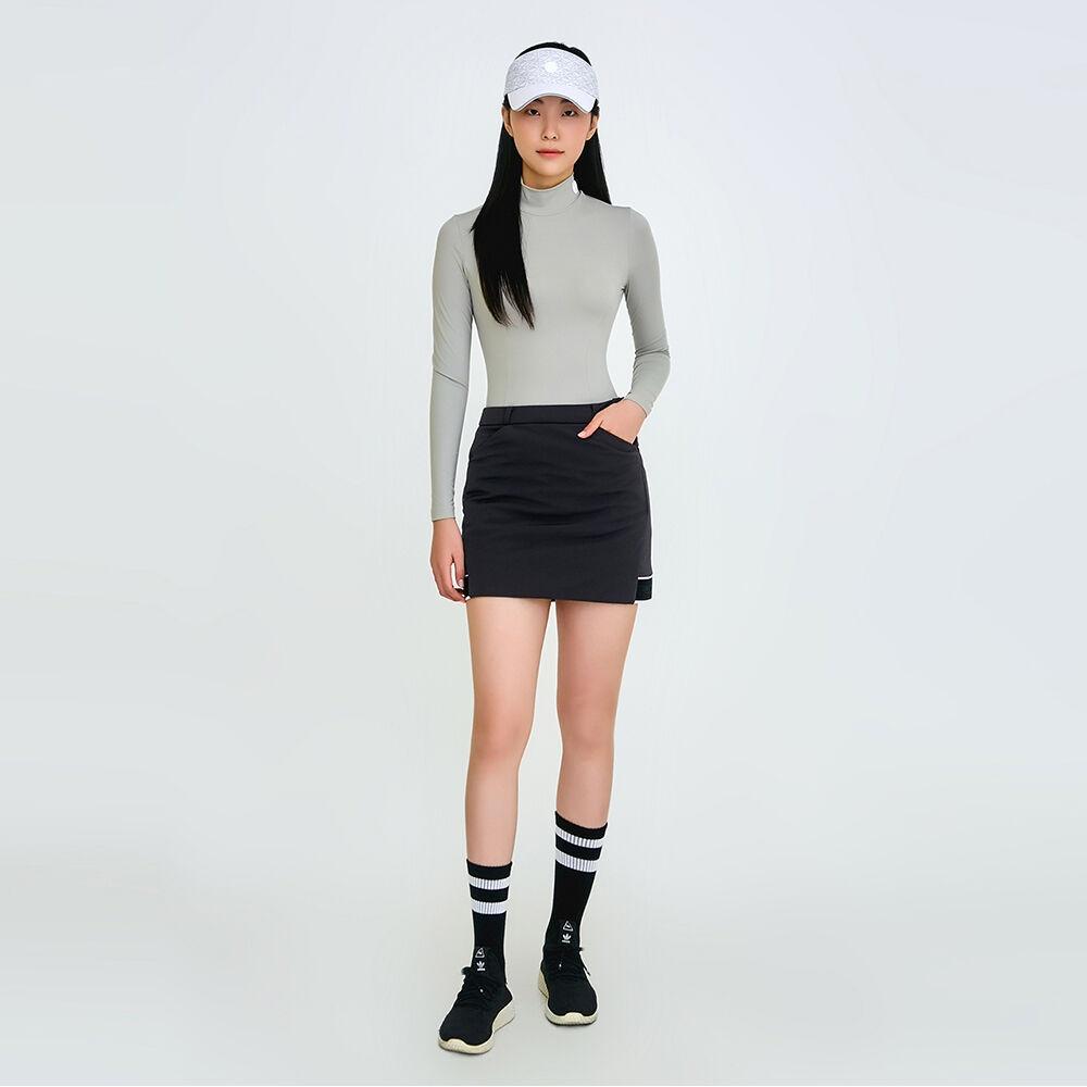 밑단 밴딩 H라인 패딩 큐롯_CHARCOAL