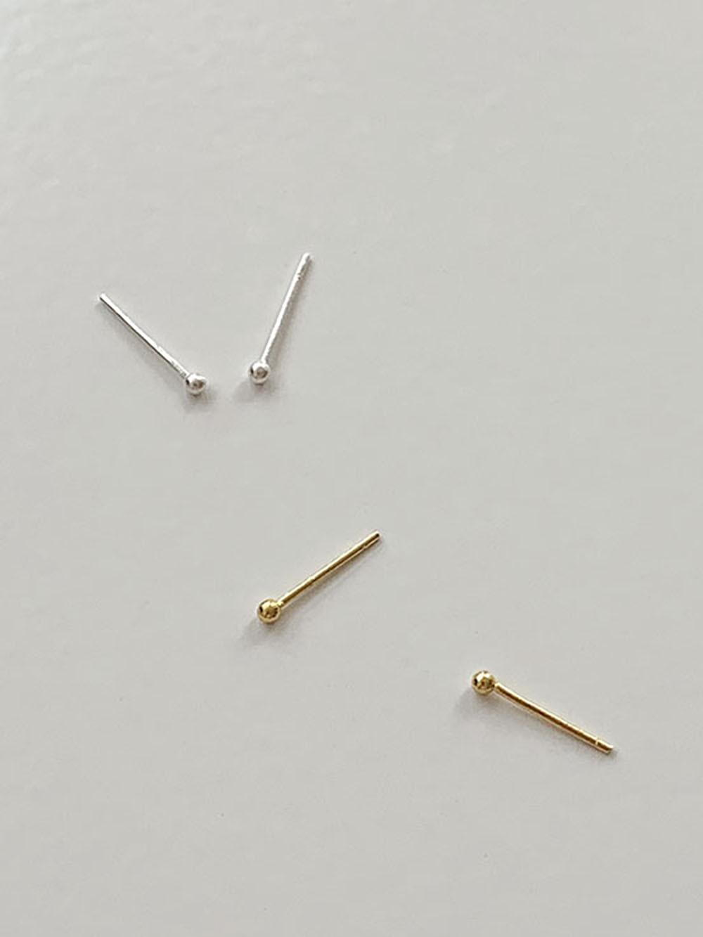 더클랑 쁘띠 2mm 볼 이어링