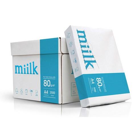 한국제지 밀크 복사용지 80g, A4, 2500개 - 복사용지 | 쿠팡