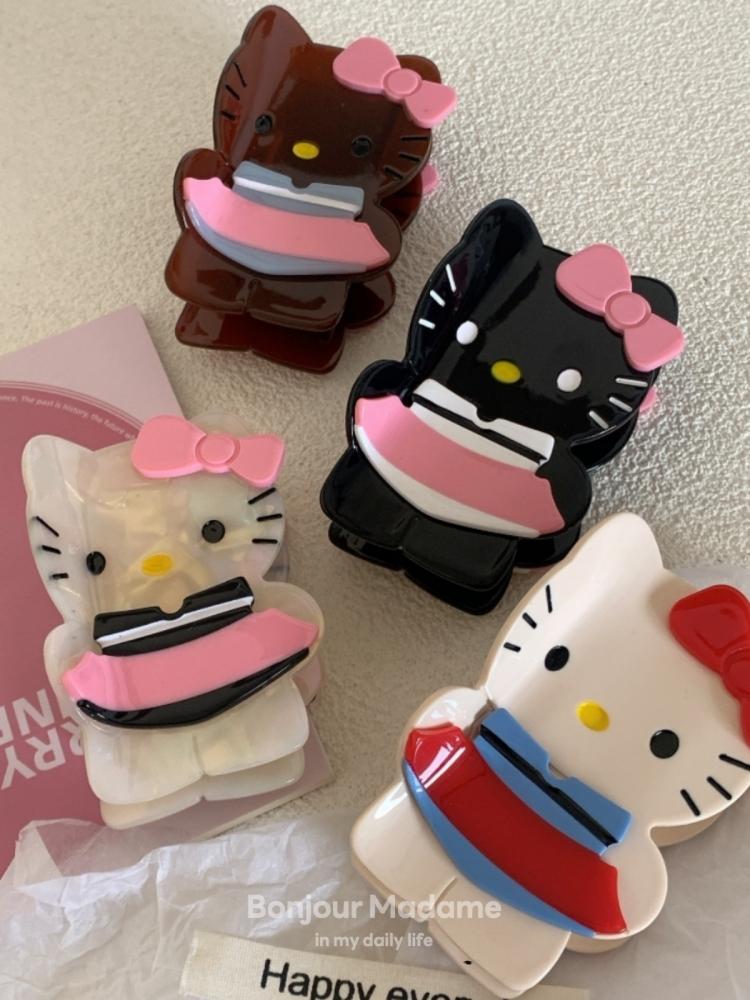 키티 집게핀 반묶음집게핀