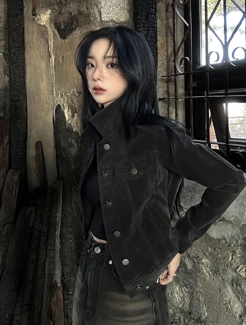 corduroy slim jacket