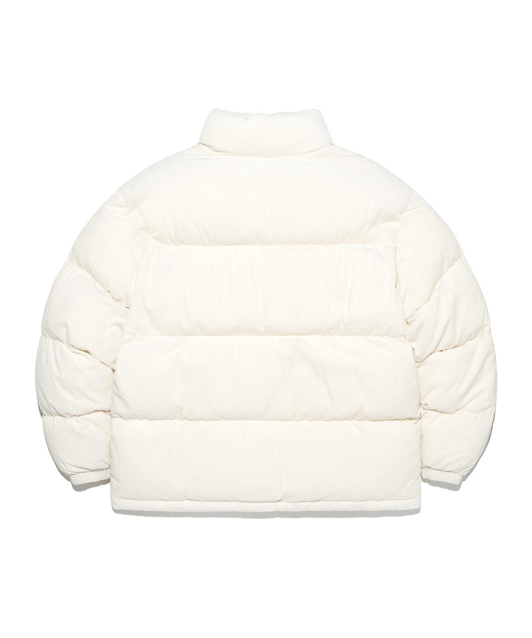 코듀로이 패딩 자켓 아이보리