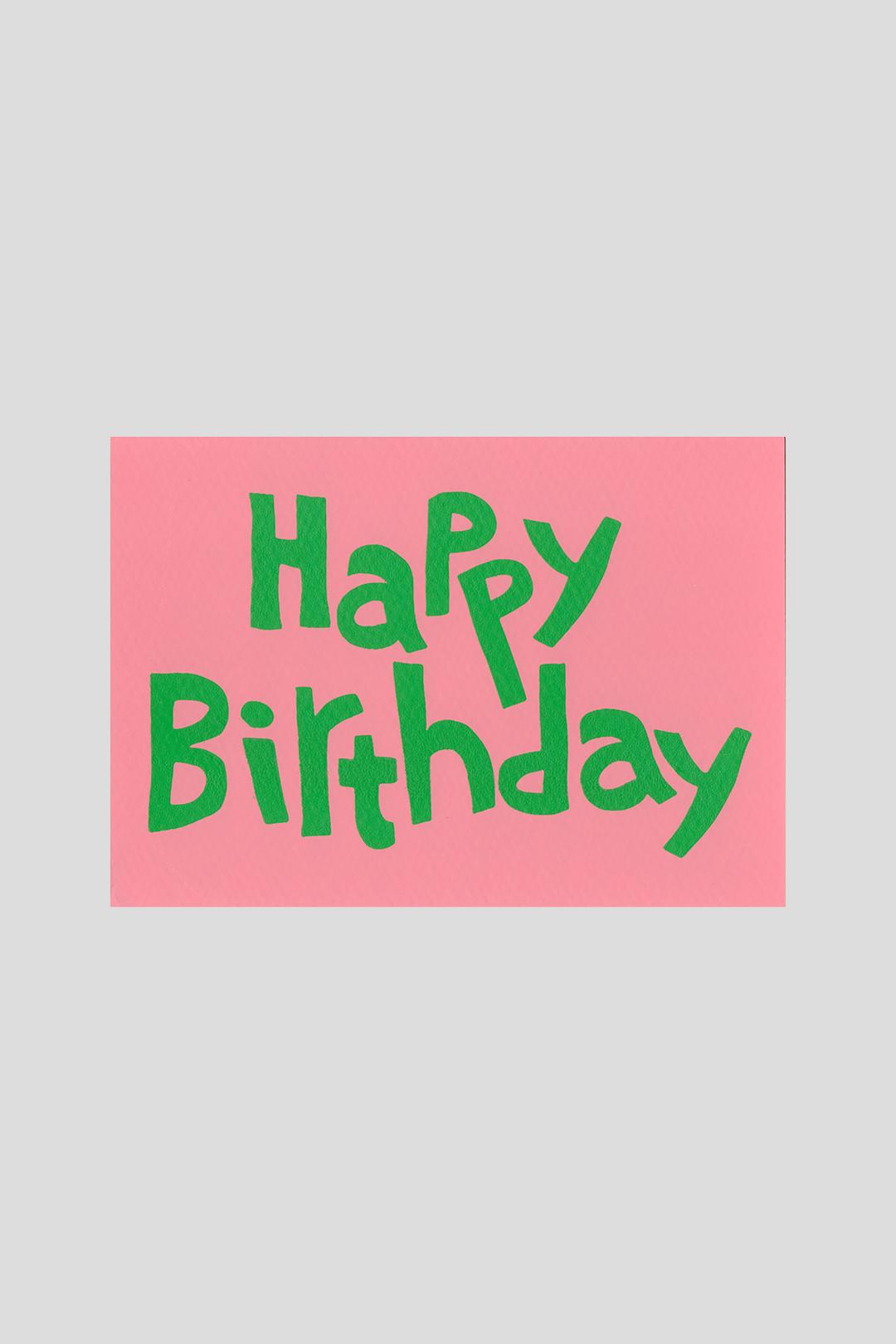 Happy Birthday Post Card (A6)