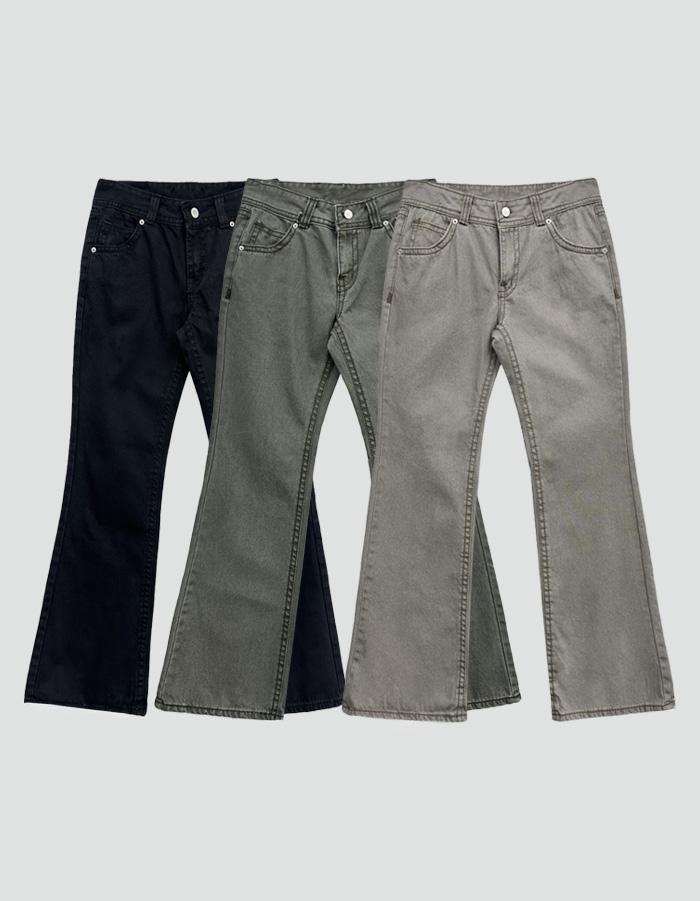 르에브 로우 카치온 부츠컷 데님