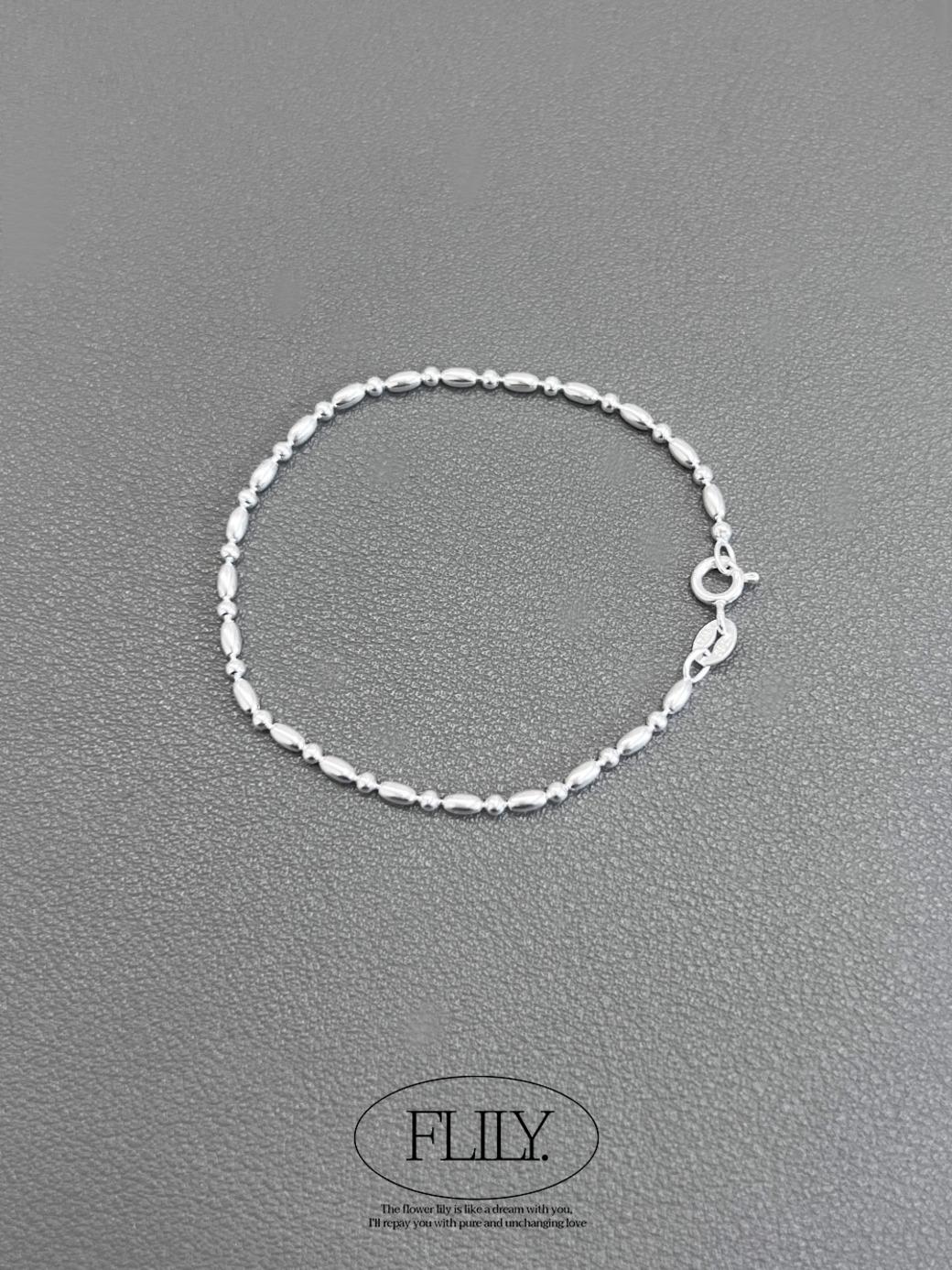 NST. Slim Silver Ball Bracelet [Silver.925]