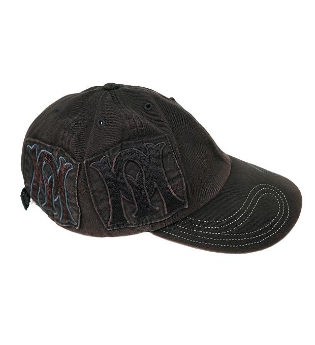 paisley stitch visor washed patch cap