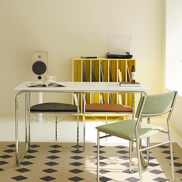 펜슬하우스 임스 미드센추리모던 실버 스틸 원목 의자(1EA)