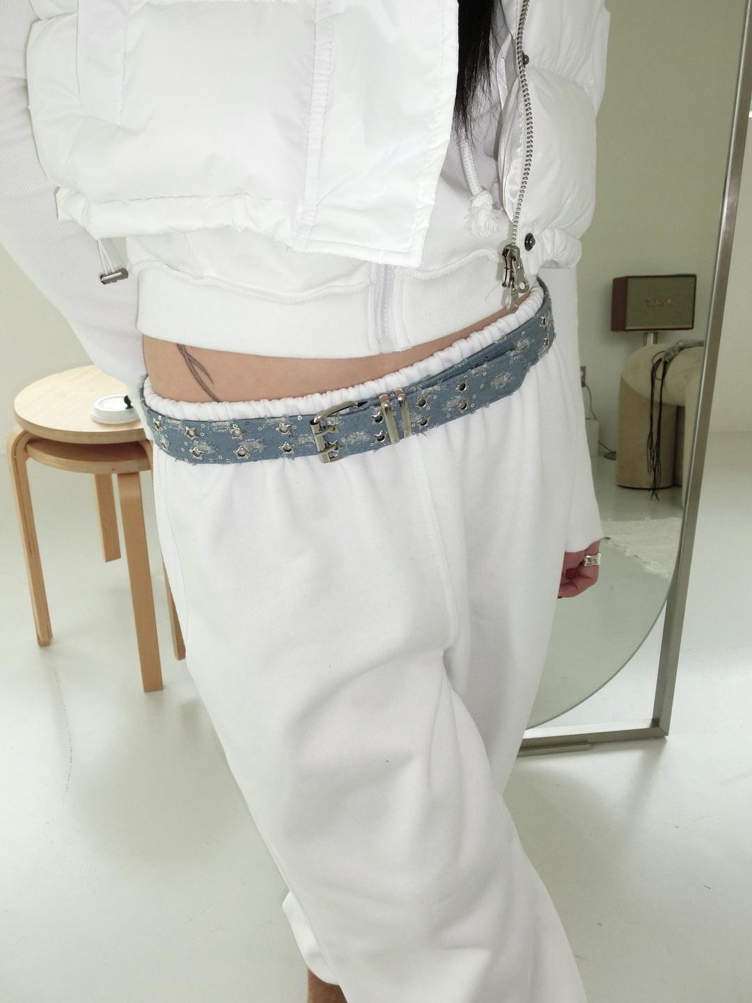 Denim Spangle Star Belt