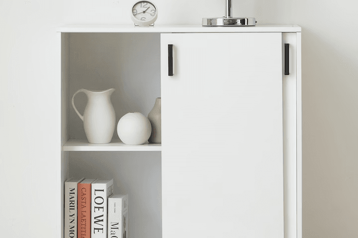 알렉스 다용도 거실 베란다 미닫이 슬라이딩 높은 수납장 800 5colors